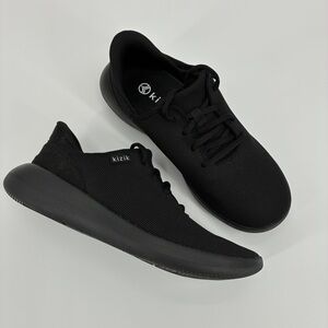 Kizik Madrid Eco Knit Slip On Sneakers Shoes Black Men 7 Wide Women 8.5 Wide